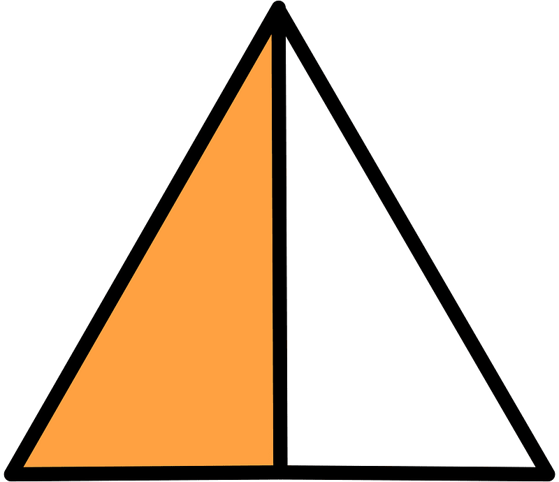 Orange Triangle Fraction Free Vector Clipart Images On Creazilla