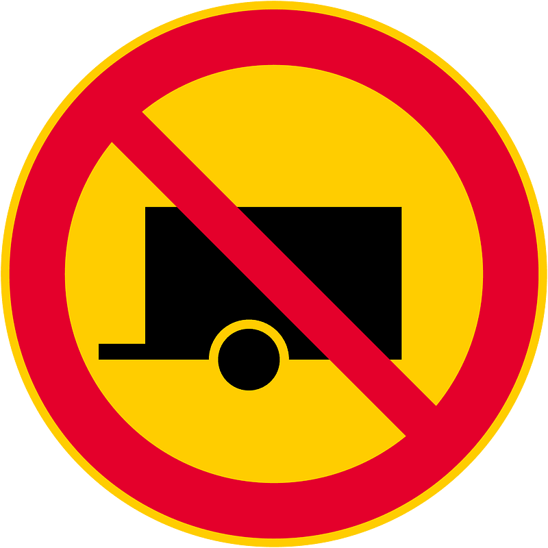 No Trailers Sign In Finland Free Vector Clipart Images On Creazilla