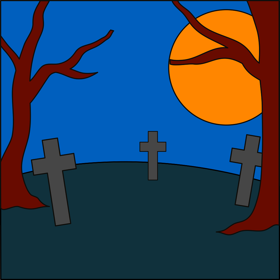 Cemetery Background Free Digitally Made Illustrations On Creazilla