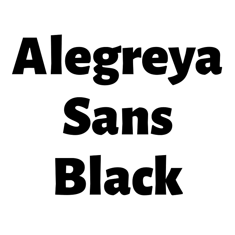 Alegreya Sans Black Free Fonts On Creazilla