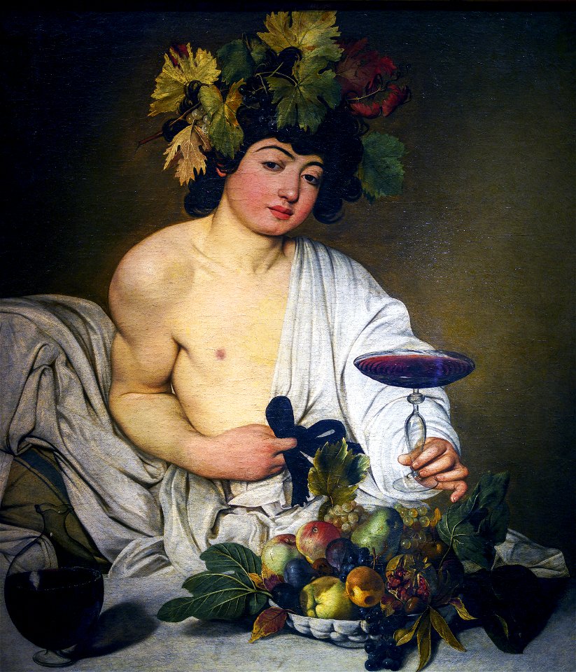 Bacchus By Caravaggio Free Stock Illustrations Creazilla