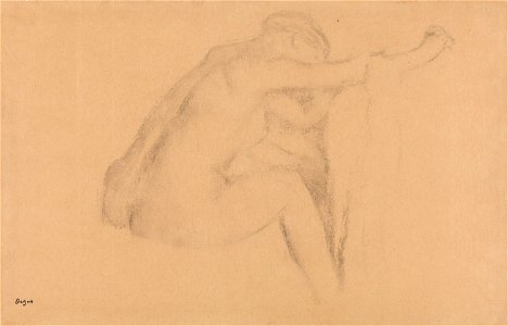 Degas Seated Nude Woman Brushing Her Hair Between 1885 And 1908