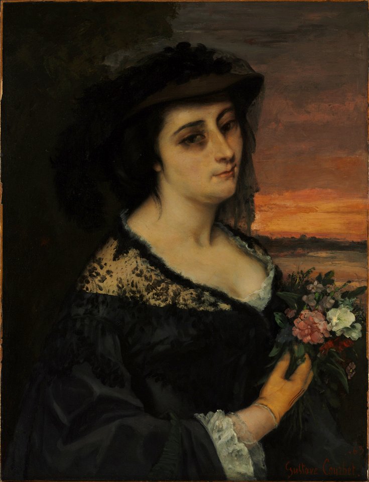 Gustave Courbet Mme L Laure Borreau Cleveland Museum