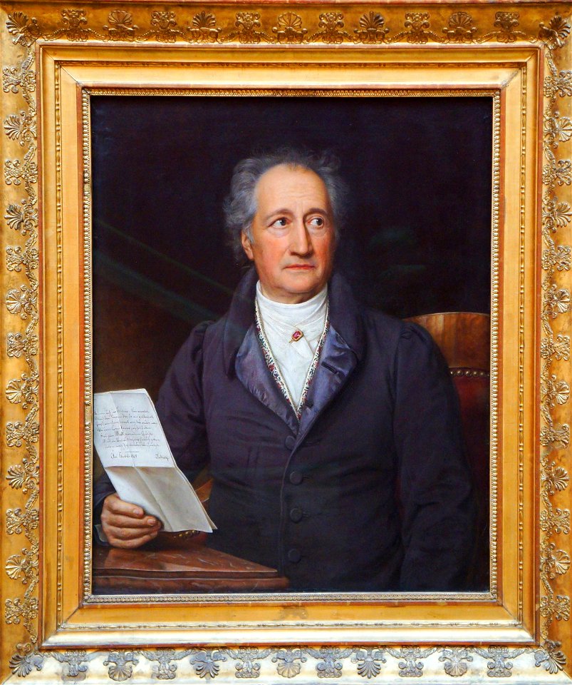 Joseph Karl Stieler Portrait De Johann Wolfgang Von Goethe Free Stock