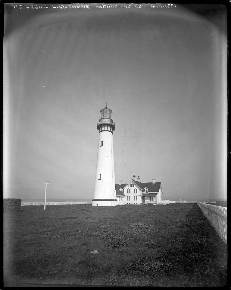 Point Arena Lighthouse Mendocino County California Free Stock