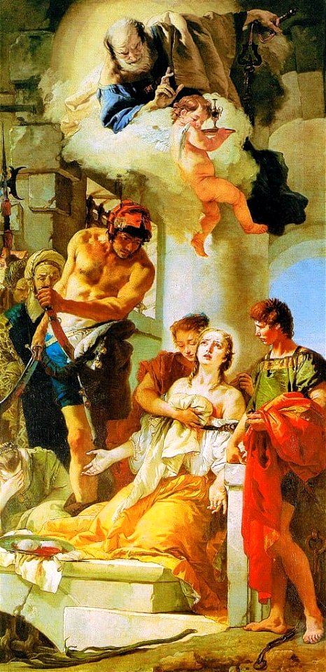 Tiepolo Martirio Di Sant Agata Sant Antonio Padova Esposizione