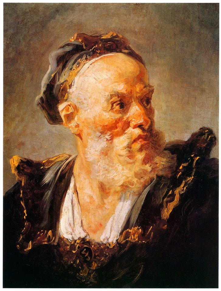 Jean Honoré Fragonard HEAD OF AN OLD MAN from Fragonard