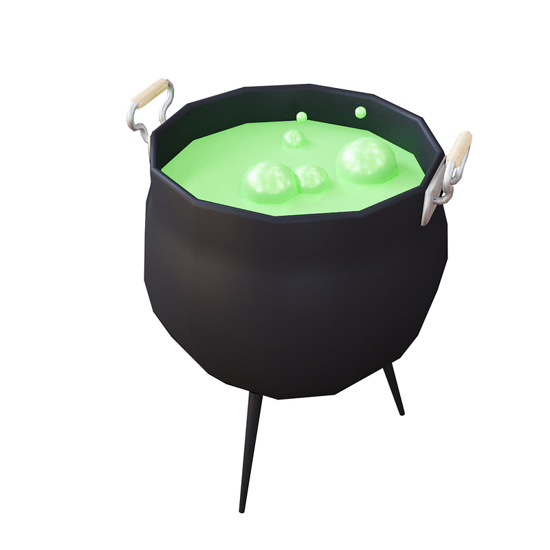 Bubbling Cauldron Free 3d Model On Creazilla