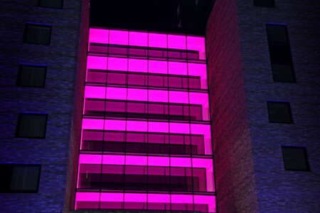 Darkness lighting skyscraper