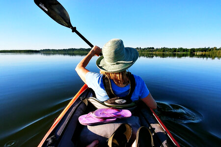 Woman Kayaking photo