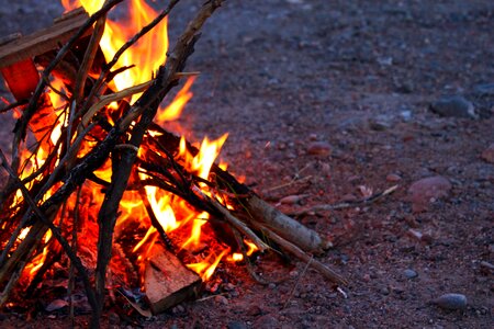 Combustion palo bonfire
