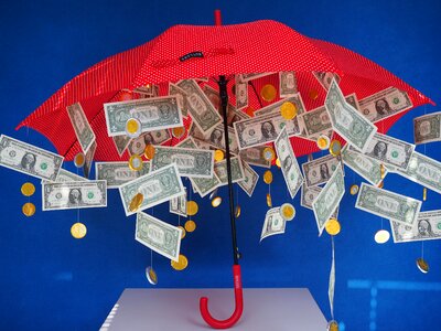 Umbrella gift ideas coins