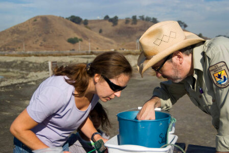 Visitor Participates in Activity on Don Edwards San Francisco Bay National Wildlife Refuge