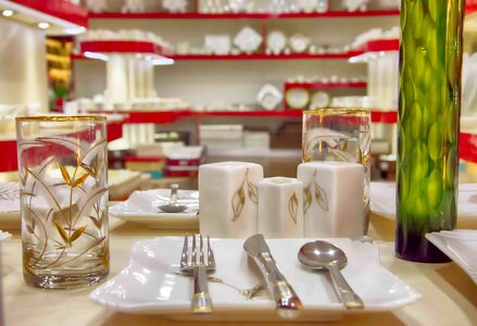 Interiors cutlery decorative items photo