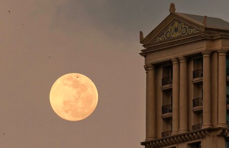 Architecture building dusk