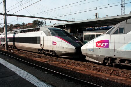 French tgv's sncf trains high speed trains photo