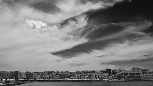 Greece black and white summer vacation