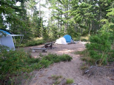 Camping on Outer Island