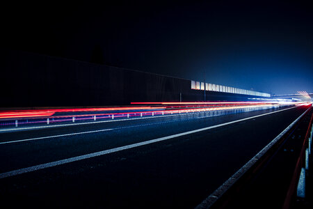 Interstate Night Lights Tracks photo