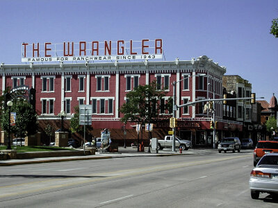 The Wrangler clothing store in Cheyenne, Wyoming