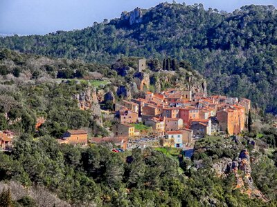 Town buildings architecture photo