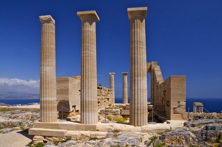Clouds ruins ancient