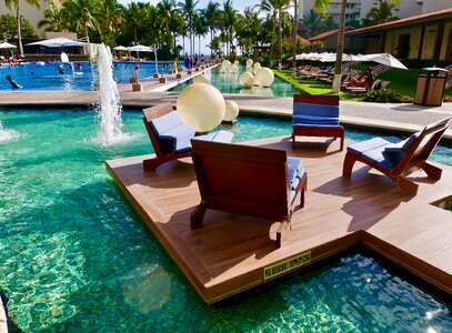 Poolside in Mexico