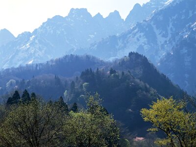Beautiful mountains landscape photo