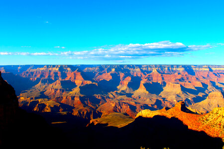 Overview of the landscape at Grand Canyon National Park, Arizona photo