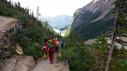 gorgeous sunny day in Banff National Park photo