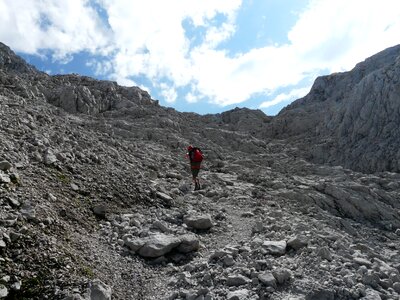 Mountaineer stone gutter wilderkaiser
