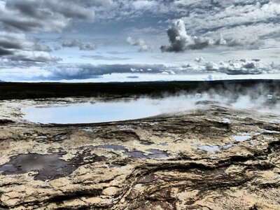 Geyser nature landscape photo