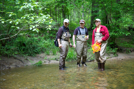 FWS employees surveying and assessing rivers and streams-1