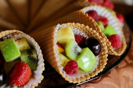 Ice Cream fruit dietary photo