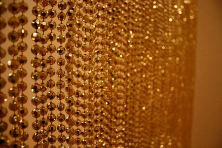 Curtain balls gold