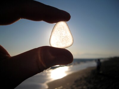 Hand backlighting permeable photo