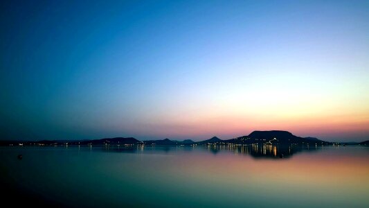 Blue Sky dawn landscape photo