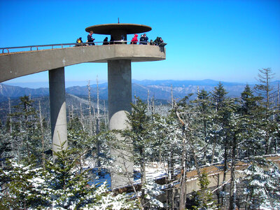 Observational Outlook at Smoky Mountains National Park,Tennessee photo