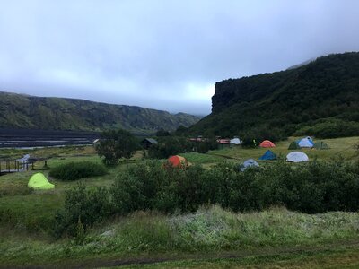 Mountain trail in Skaftafell National Park of Iceland