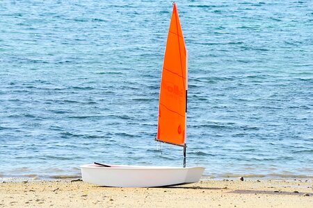 Beach boat summer photo