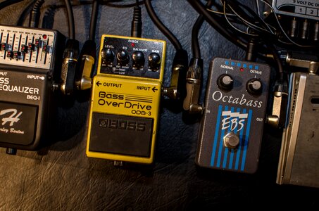 Overdrive distortion pedal photo