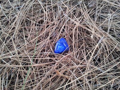 Lapis lazuli precious stones blue photo