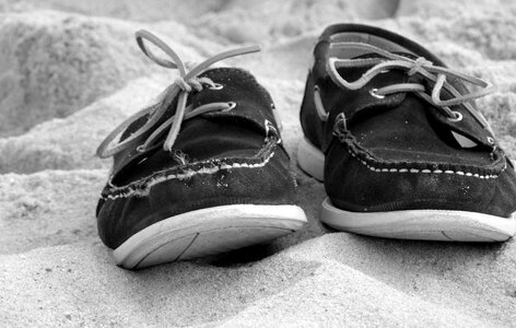 Beach feet footprints photo