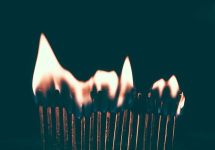 Burning Matches photo