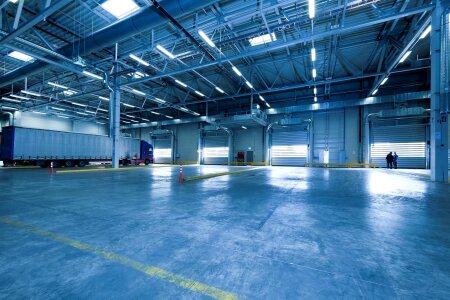 Indoor truck warehouse