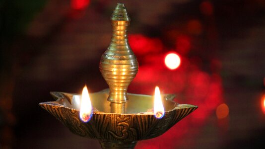 Diya traditional hindu photo