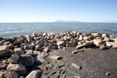 Antelope Island on the Great Salt Lake, Utah