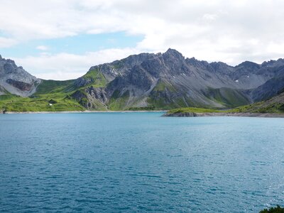 Mountain lake water brandnertal