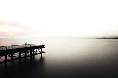 Dock lake landscape photo