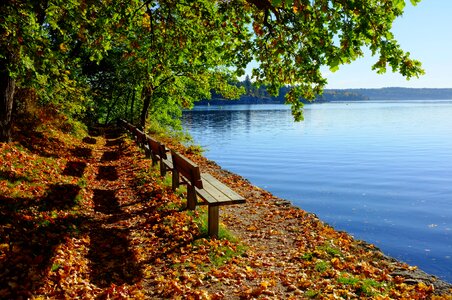 Peaceful outdoor lake photo